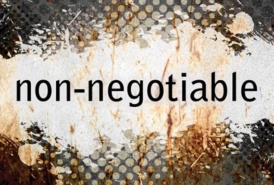 non-negotiable